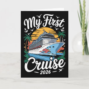 My First Cruise 2026 Family Vacation Trip Ship Mat Card