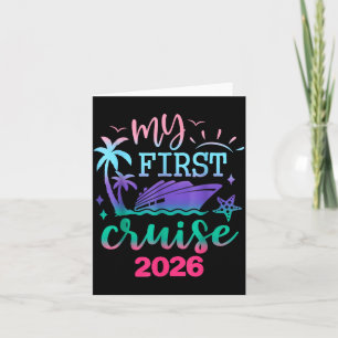 My First Cruise 2026 Family Vacation Trip Ship Mat Card