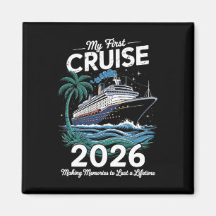 My First Cruise 2026 Family Vacation Trip Ship Mat Magnet