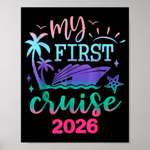 My First Cruise 2026 Family Vacation Trip Ship Mat Poster