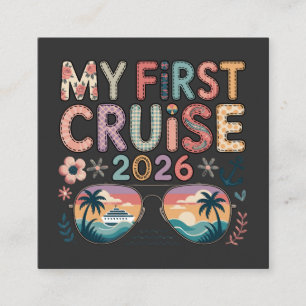 My First Cruise 2026, First Cruise Vacation Gift Enclosure Card