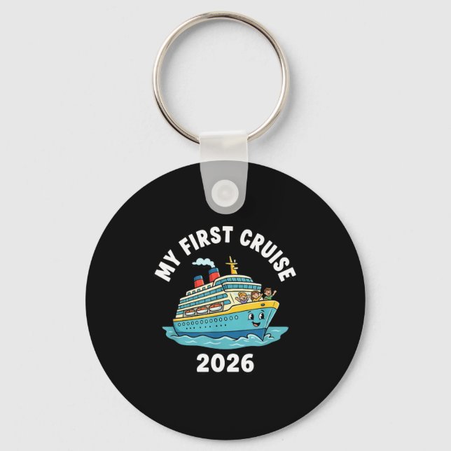 My first cruise 2026  key ring (Front)
