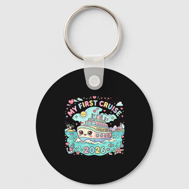 My first cruise 2026  key ring (Front)