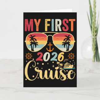 My First Cruise 2026 Vacation Matching Family Crui Card