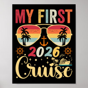 My First Cruise 2026 Vacation Matching Family Crui Poster