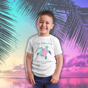 My First Cruise Family Vacation Cute Sea Turtle T-Shirt