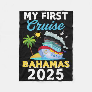 My First Cruise Hamas 2025 Cruise Vacation Trip Cr Fleece Blanket