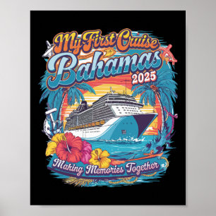 My First Cruise Hamas 2025 Family Vacation Tee For Poster