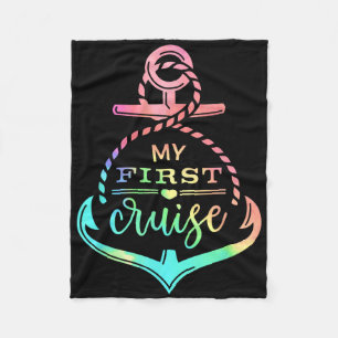 My First Cruise Rookie Travelers Vacation Matching Fleece Blanket