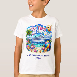 My First Cruise Ship Beach Kids Shirt
