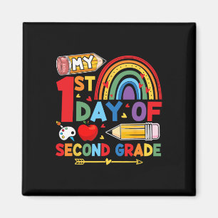 My First Day Of 2nd Grade Second Grade Rainbow Magnet