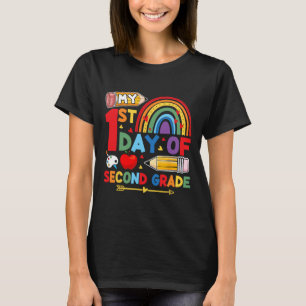 My First Day Of 2nd Grade Second Grade Rainbow T-Shirt