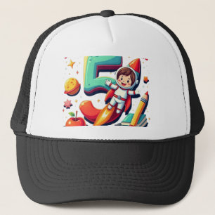 My First Day of Kindergarten 1st Day of School Trucker Hat