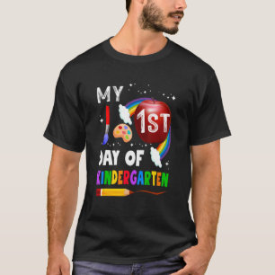 My First Day Of Kindergarten  Colorful Rainbow T-Shirt