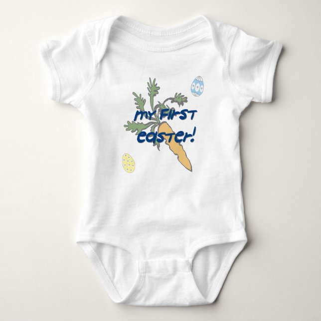 My First Easter Baby Boys Bodysuit Shirt (Front)