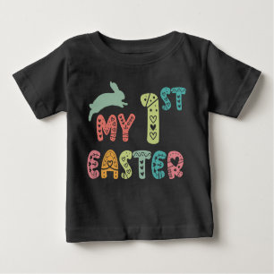 My First Easter   Baby's 1st Easter Cute Bunny Baby T-Shirt