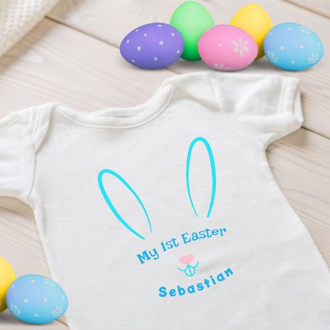 My First Easter Blue Bunny Baby Bodysuit (Creator Uploaded)