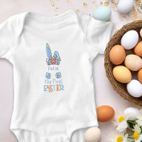 My First Easter Blue Bunny Ears and Eggs Boy