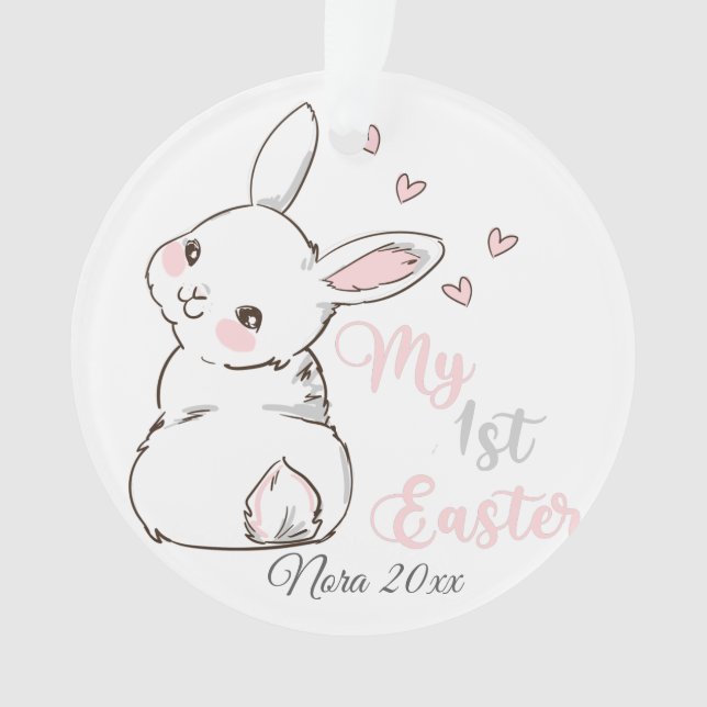 My First Easter, Bunny Ornament (Front)