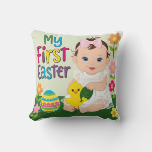 My first easter children cushion