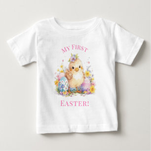 My First Easter Cute Baby Chick Easter Eggs T-Shirt