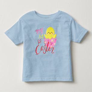 MY FIRST EASTER funny easter egg chick gift Toddler T-Shirt