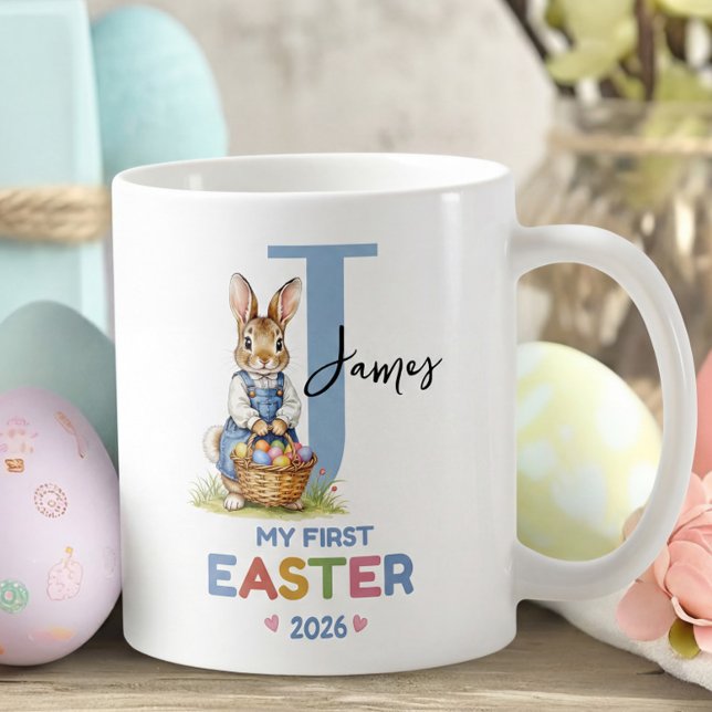 My First Easter Monogrammed Easter Gift for Baby Coffee Mug (Creator Uploaded)