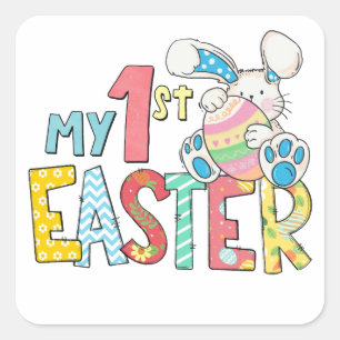 My First Easter! Square Sticker