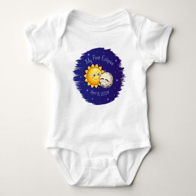 My First Eclipse baby's bodysuit (Front)