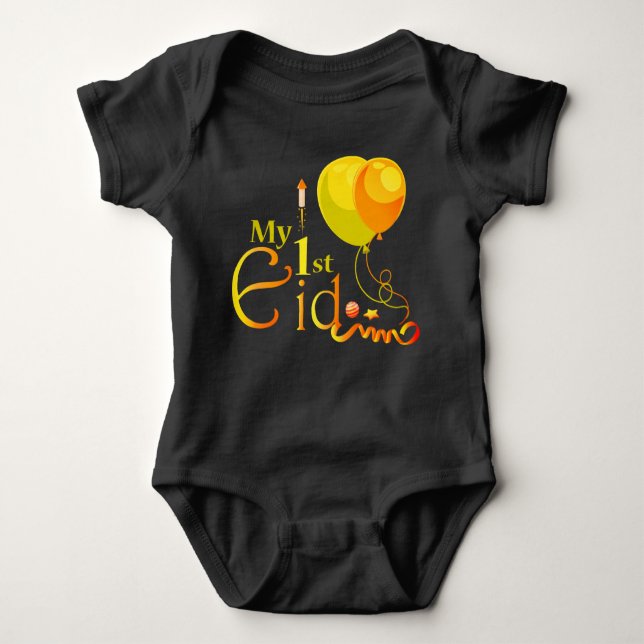 My first Eid Baby Bodysuit (Front)