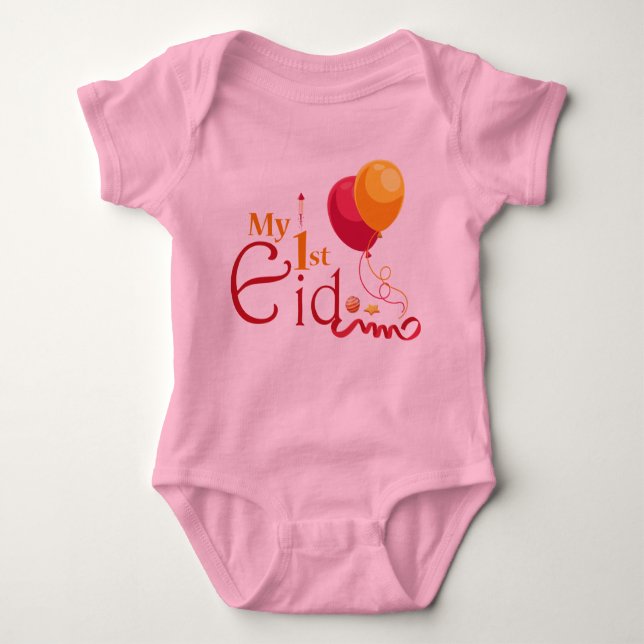 My first Eid Baby Bodysuit (Front)