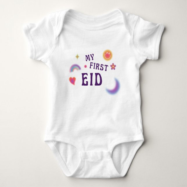 My first eid baby gifts.clothes Baby Bodysuit (Front)
