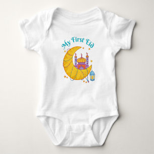 My First Eid Muslim Baby Eid El Fitr  Baby Bodysuit