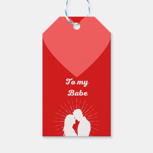 My first ever love gift tags (Front)