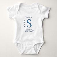 My First Family Reunion Blue Letter S Monogram