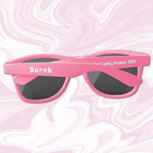 My First Family Reunion Customised Pink Plastic Sunglasses