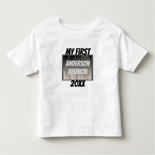 My First Family Reunion Silver Stripes Event Toddler T-Shirt