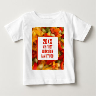 My First Family Reunion Summer Food Photo BBQ Baby T-Shirt