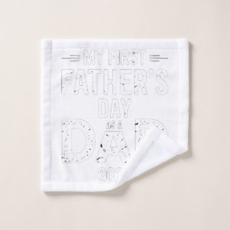 My First Father's Day As A Dad 2025 Bath Towel Set