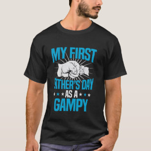 My First Father's Day As A Gampy Pregnancy Announc T-Shirt