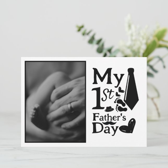 my first father's day Flat Holiday Card (Standing Front)