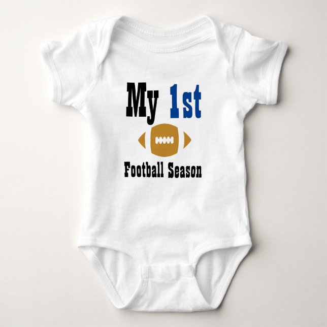My First Football Season Baby Bodysuit (Front)