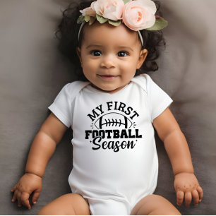My first football season Gender Neutral child, Baby Bodysuit