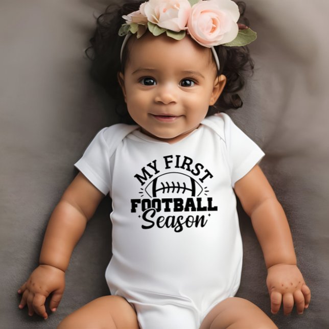 My first football season Gender Neutral child, Baby Bodysuit (Creator Uploaded)