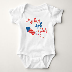 My First Fourth of July Firecracker Baby Bodysuit