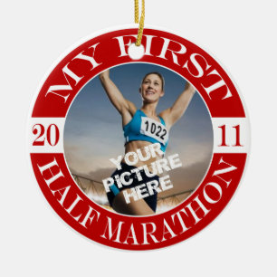 My First Half Marathon - 2011 Ceramic Ornament