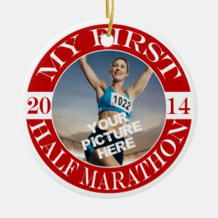My First Half Marathon Photo Ornament - 2014