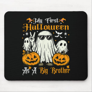My First Halloween As A Big Brother Pumpkin Ghost  Mouse Pad