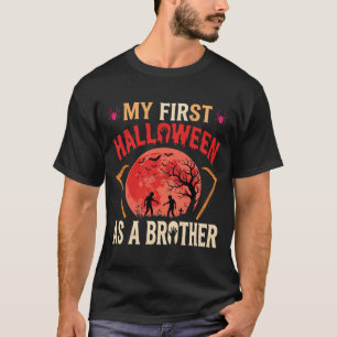 My First Halloween as a Brother Vintage Zombie T-Shirt