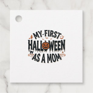 My First Halloween as a Mum Vintage Halloween Desi Favour Tags